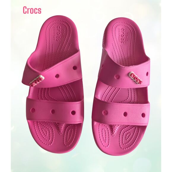 CROCS Shoes - Crocs Classic Sandal (206761) Fuchsia Fun Unisex Men’s Sz 11 Women’s Sz  13